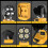 Φως εργασίας LED Azocek για DeWalt 20V Μπαταρία 40W6000LM 5