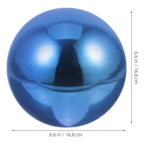 Globo de jardín azul de acero inoxidable de 30 cm 1