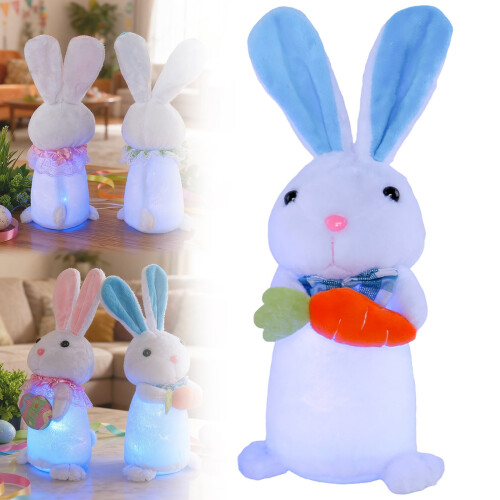Miniatura de coelho de Páscoa brilhante, 32 cm (12,6 polegadas) 1