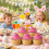 Easter Bunny Cupcake Toppers 12 Pcs 5