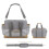 Spacious Canvas Storage Bag Hook Attachment for Stroller-grey 7