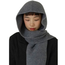 Wool Scarf For Women Stylish Oversized Shawl Winter-Gray