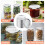 Pack of 60 Mason Jar Lids with Writeable Surfaces for-70mm 2