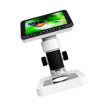 Detailed Kids Microscope 1080P 720P Camera 4.5-white and black
