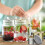 Pack of 60 Mason Jar Lids with Writeable Surfaces for-70mm 6