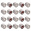 20Pcs Silver Car Tire Valve Stem Caps Copper Durable Replacement 1
