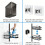 Bathroom Rack Designed for Adjustable Hook and Drain-Black 5