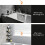 Bathroom Rack Designed for Adjustable Hook and Drain-Black 6
