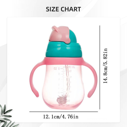 Biberon per bambini a prova di perdite con manici 260 ml 330 ml 2