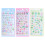 3D Raised Sticker Four Leaf Grass Musical Symbol-blue note 2