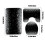 Set di tappeti da bagno argento, nero e glitter, 3 pezzi 3