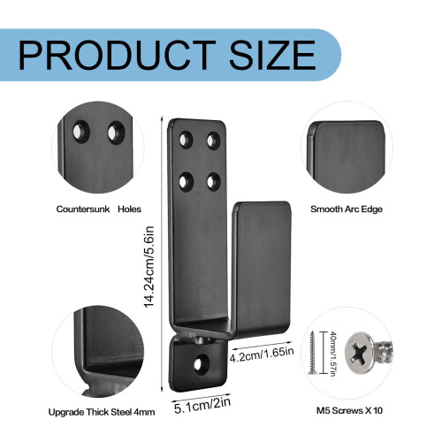 Dörrsäkerhetsfäste Industriell U-formad 2-pack 2