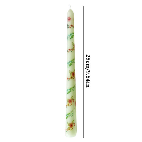 Vela longa estampada – Decoração romântica para casa e festas 2