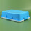 Stackable Plastic Sand Tray with Lid and Stickers, Blue 4