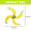 Unique 4 Leaves Themed Interactively Toy Parrots-Yellow 4