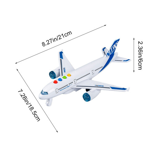 Simulated Airplane Model with Sound & Light | Interactive Educational Toy | Compatible with STEM Learning 2