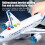 Simulated Airplane Model with Sound & Light | Interactive Educational Toy | Compatible with STEM Learning 6