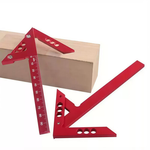 Ergonomic Woodworking Rulers with Centering &-Blue I mperial 1