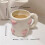 White Ceramic Mug with Pink Heart Design 1