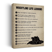 Wrestling Gifts Inspirational Wall Decor Posters Players Wrestler Home Living Room Game Room Playroom Bedroom Gym Decor POSTER