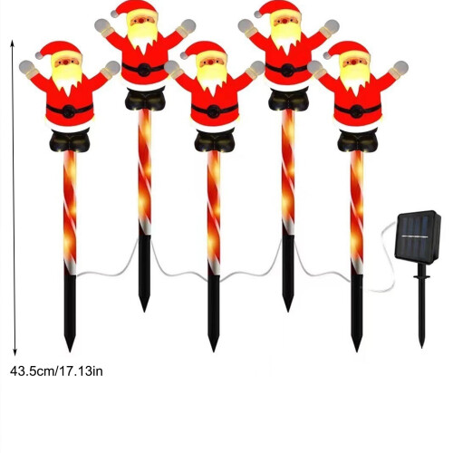 Luzes de Natal solares para o chão – LED multicolorido, plástico. 1