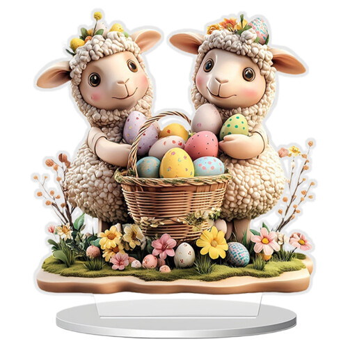 Osterbaumschmuck aus Acryl, Hasenei, 1 Stück 1