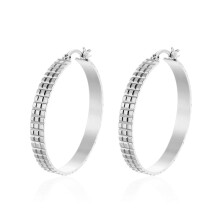 Oorbellen van sterling zilver met zirkonia, 30–70 mm