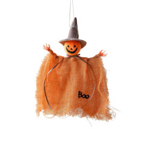 Halloween Tulle Hanging Ornaments: Ghost, Witch, Pumpkin