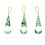 St. Patricks dag gnome ornament sæt med 3 1