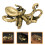 Vintage Brass Octopus Statue Desktop Decor 1