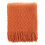 Burnt Orange Flannel Throw Blanket 50x60 in 1