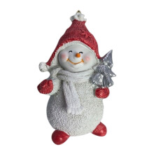 Resin Snowman Figurine Set – Indoor Christmas Decor for