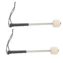 12Stk Wollfilz Drumsticks Mit Holzgriff Beige Schlagzeug Zubehör