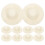 100Pcs Small Beige Woven Hats Mini Hat Props for DIY Decor 1