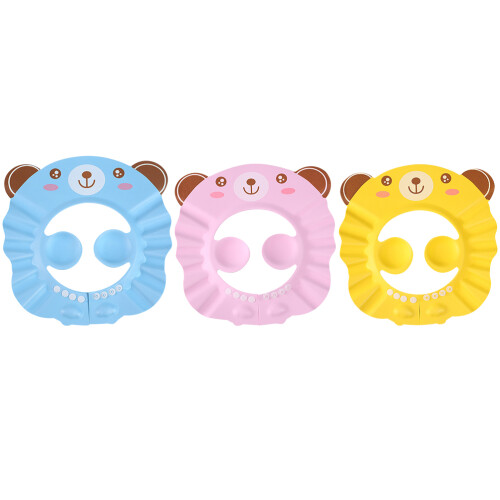 3Pièces Protection Oreilles Bonnet Shampooing Étanche En Eva