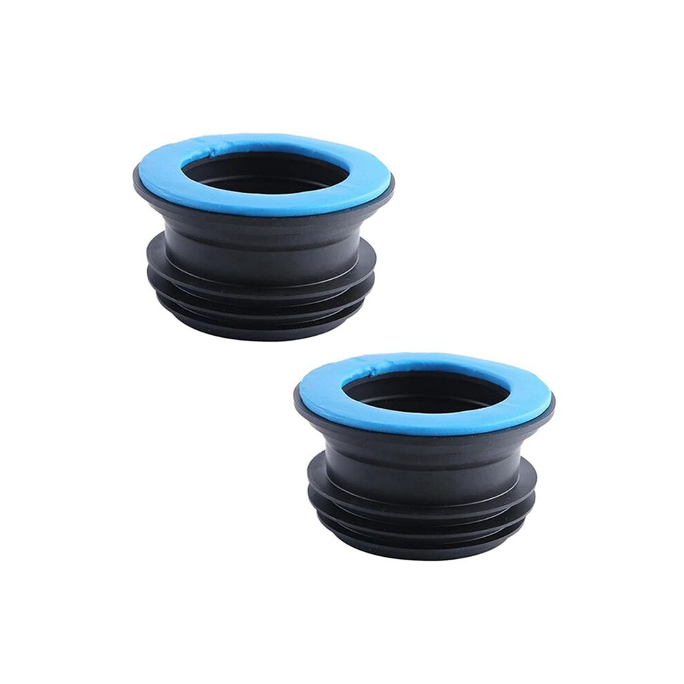 2Pcs Toilet Seals,Anti-Odor Flange Ring,Integrated Drain Pipe Sealing Hose, Silicone Plug,Bathroom Toilet Repair Parts 6034064122433