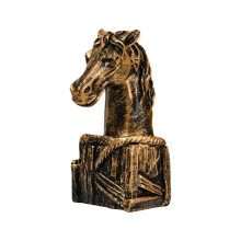 Paar Pferdekopf Statue Ornament Pferd Tier Skulptur Pferd-7
