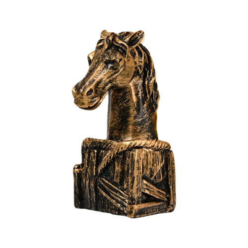 Figurines de cheval en résine, Statue de tête de cheval,-7