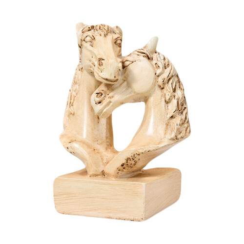 Paare Pferdefiguren Pferdekopf Statue Briefbeschwerer-4