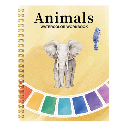 Twin Wire Binding Watercolor Drawing Book High-elephant