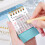 2026 Creative Mini Desk Calendar Decorations-lemon yellow 5
