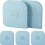 5 Pcs Pot Scraper Plastic, Pot Scraper Non Scratch for Cast Iron, Pot and Pan Cleaning, Sturdy Scraper Kitchen Tool-Aqua 2