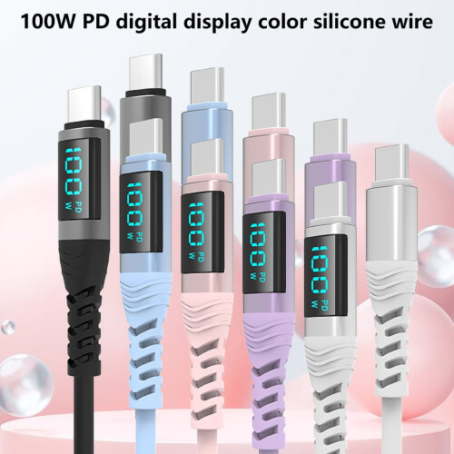 Καλώδιο φόρτισης Yammee USB C σε USB C, καλώδιο γρήγορης φόρτισης δεδομένων ψηφιακής 2