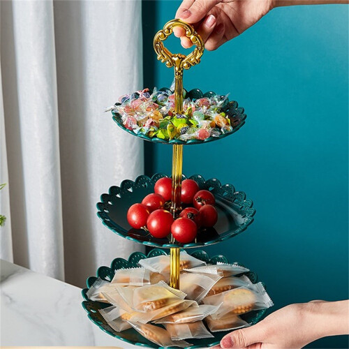 3όροφη βάση για cupcakes, μεγάλη στρογγυλή βάση για επιδόρπια, πύργος, βάση 2