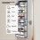 Sturdy Clear Door Mounted Organizers 6 Sections Secure 5