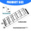 Sturdy Clear Door Mounted Organizers 6 Sections Secure 7