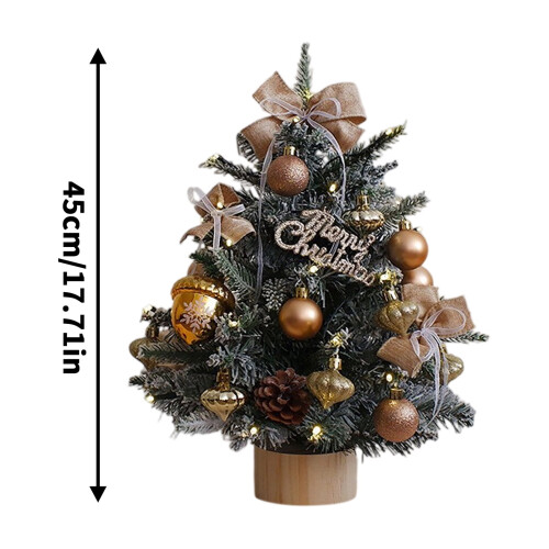 Mini sapin de Noël LED de 45 cm pour décoration de table intérieure 1