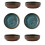 Pack of 6 Multifunctional Small Dishes for-dripping pattern 1