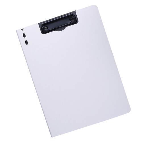 Clipboard Organiser With Vertical Metal Clip-White