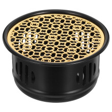 Black Metal Tea Warmer Pot with Tealight Holder for Coffee and Tea